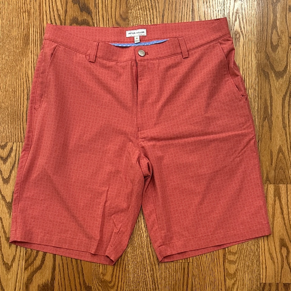 Peter Millar Coral Flat Front Shorts